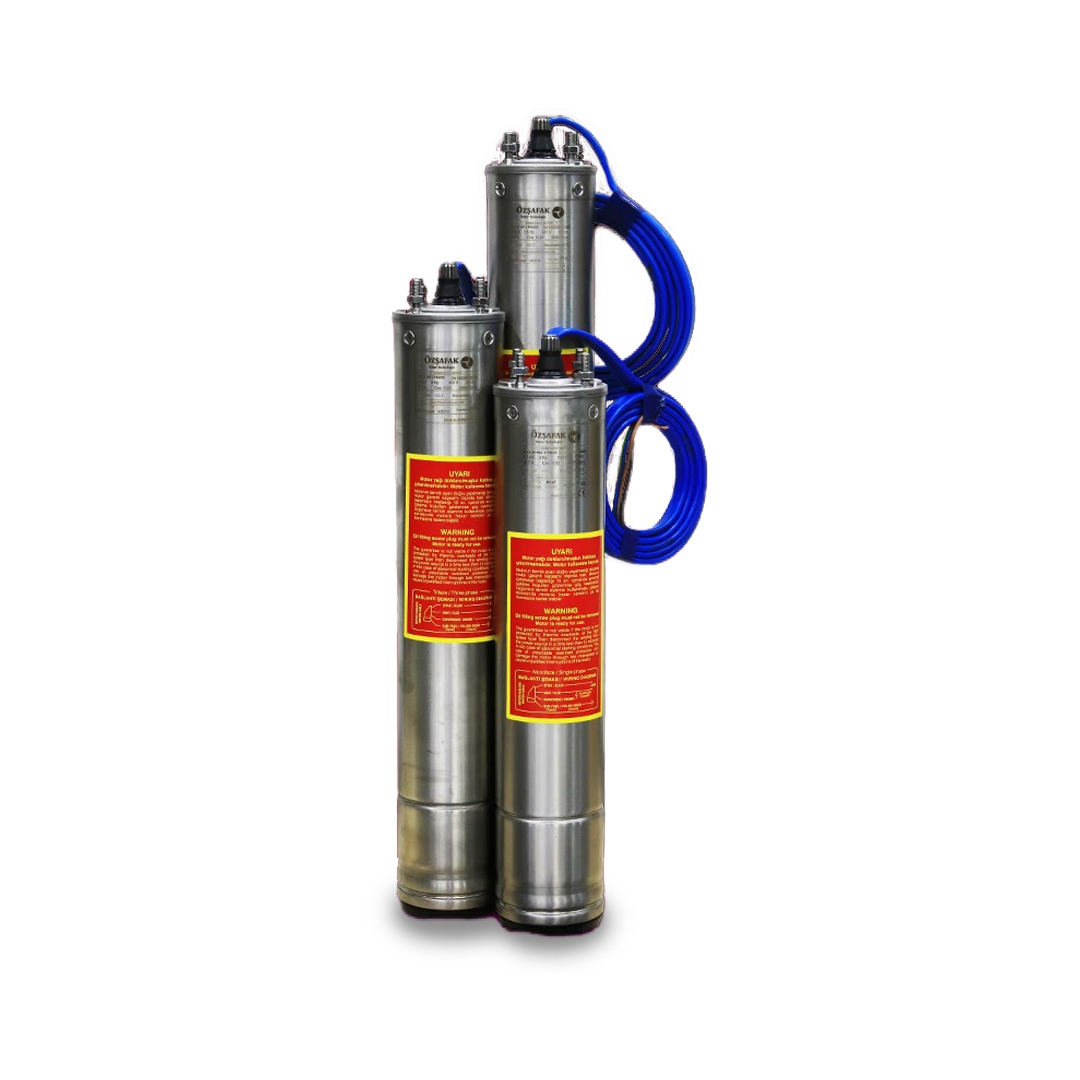 Özşafak Paket Dalgıç Pompa 0,75 HP 220 V 4’’ Dalgıç Pompa Motoru Ve Seçmeli Pompa Kademesi