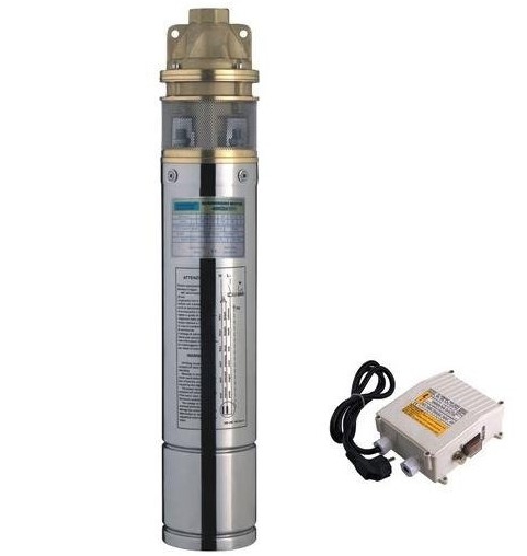 Water Sound 4 SKM100 4’’ 1 HP Preferikal Tek Kademeli Dalgıç Pompa 15 Metre Kablo ve Panolu