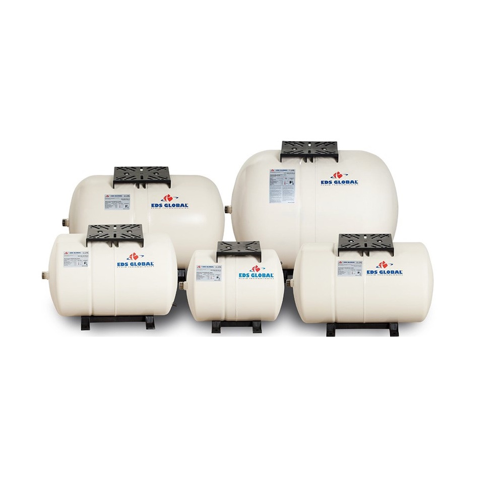 Eds Global 80 Lt Sabit Membranlı Yatık Tip Motor Şaseli Hidrofor Genleşme Tankı