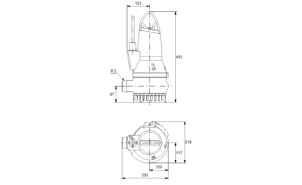 Grundfos DP10.50.15.EX.2.50B Parçalayıcı Bıçaklı Dalgıç Drenaj Pompası