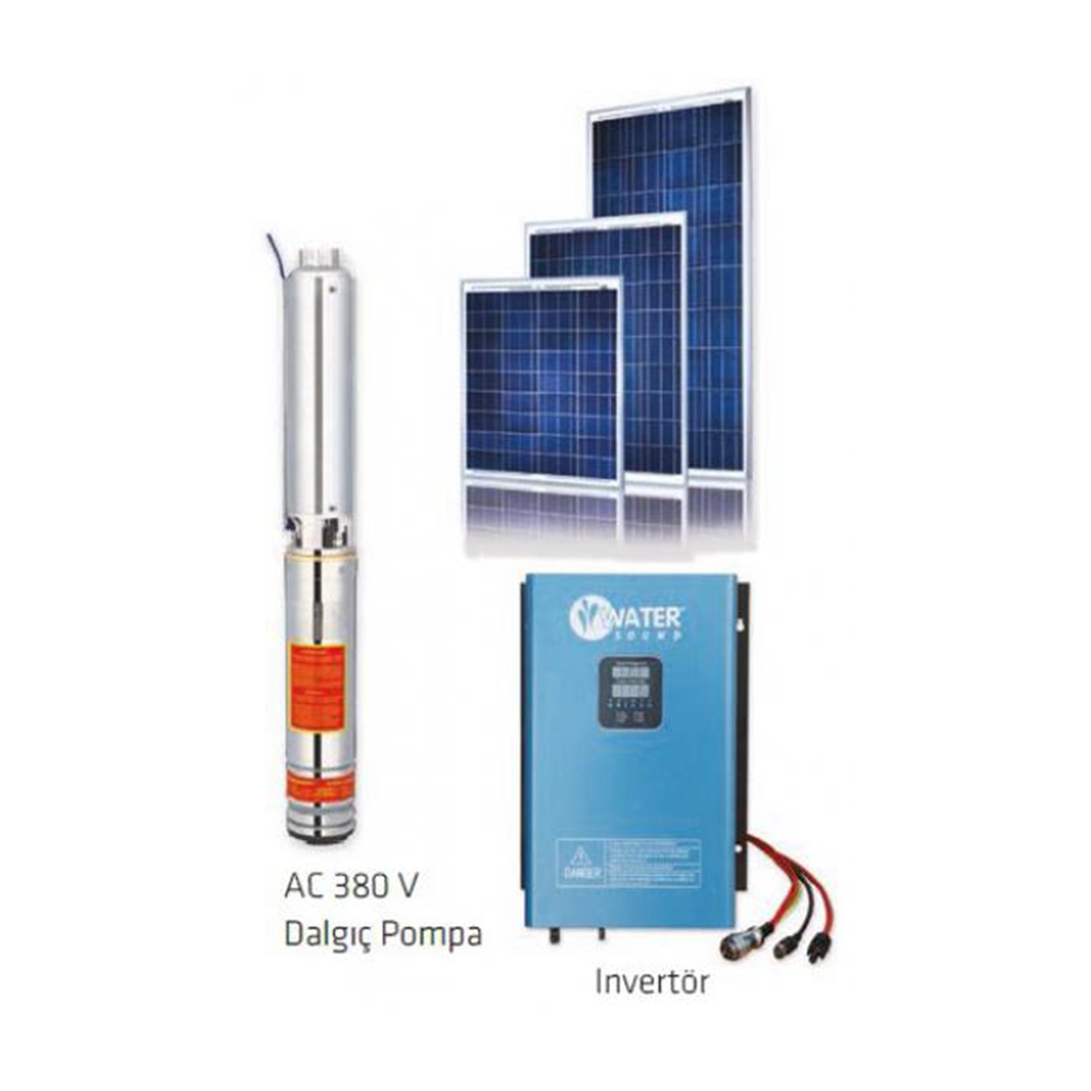 Water Sound WS-930HSPL2200L İnvertör Güneş Enerjili Dalgıç Pompa Sistemi