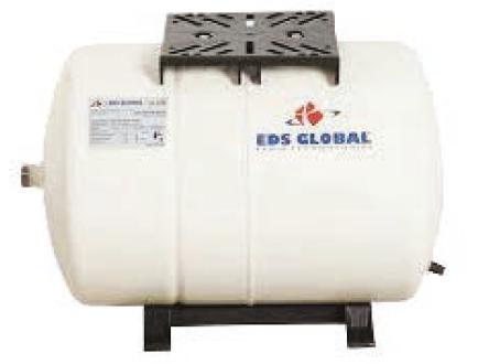 Eds Global 100 Lt Sabit Membranlı Yatık Tip Motor Şaseli Hidrofor Genleşme Tankı