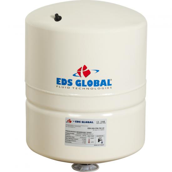 Eds Global 24 Lt. Sabit Membranlı Yuvarlak Tip Ayaksız Hidrofor Genleşme Tankı