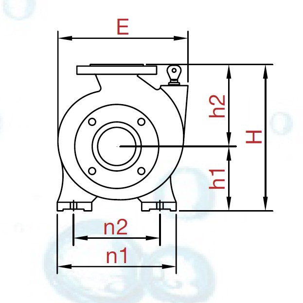 Varan CA65-50-125/4.0T Komple Paslanmaz Çelik AISI 316 Santrifüj Pompa
