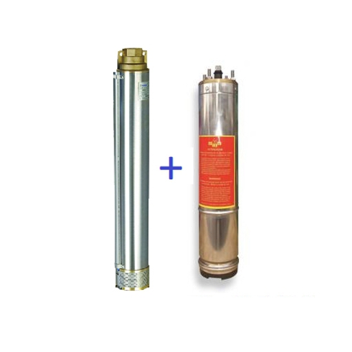 Coverco 4 inç 380 V 2 HP Motor ve Vortex 18 GM – 07 2 HP 2 inç Çıkışlı Dalgıç Pompa