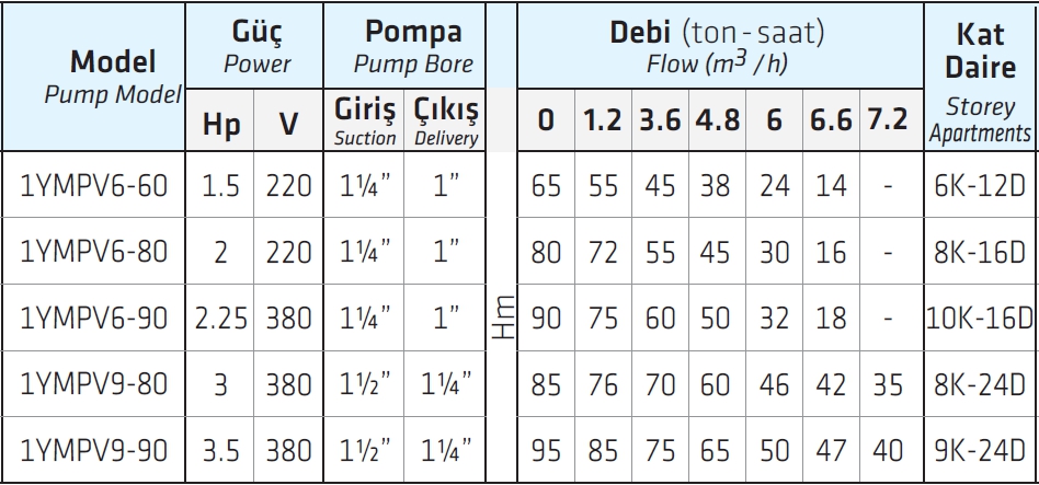 Water Sound 1YMPV6-90 2,25HP Tek Pompalı Dik Milli Paket Hidrofor