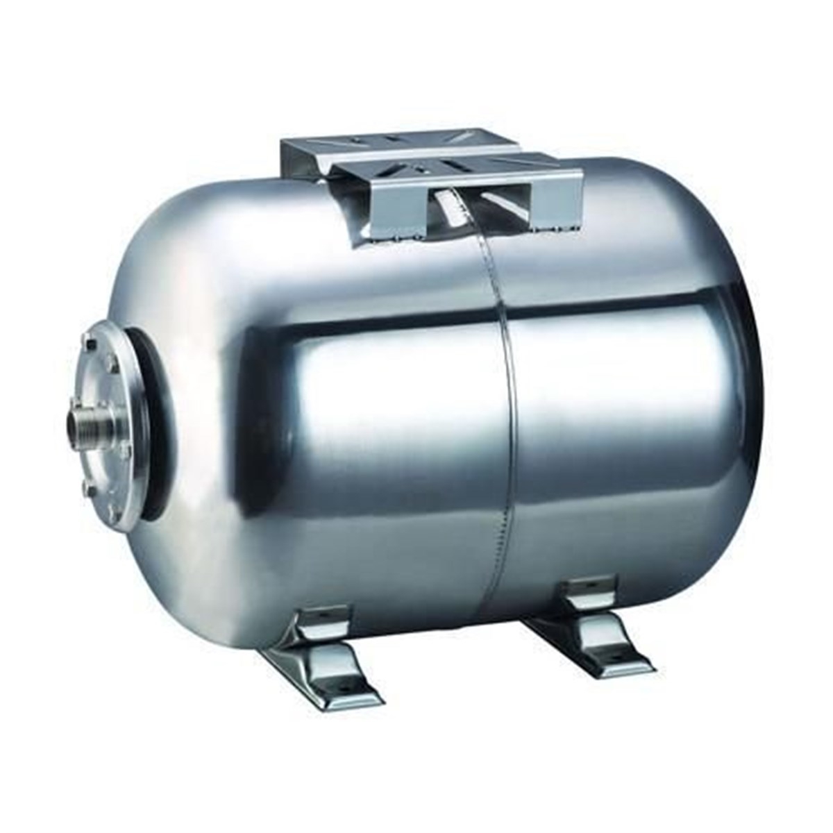 Water Sound 100 lt. 304 Paslanmaz Çelik Hidrofor Yatık Tip Genleşme Tankı