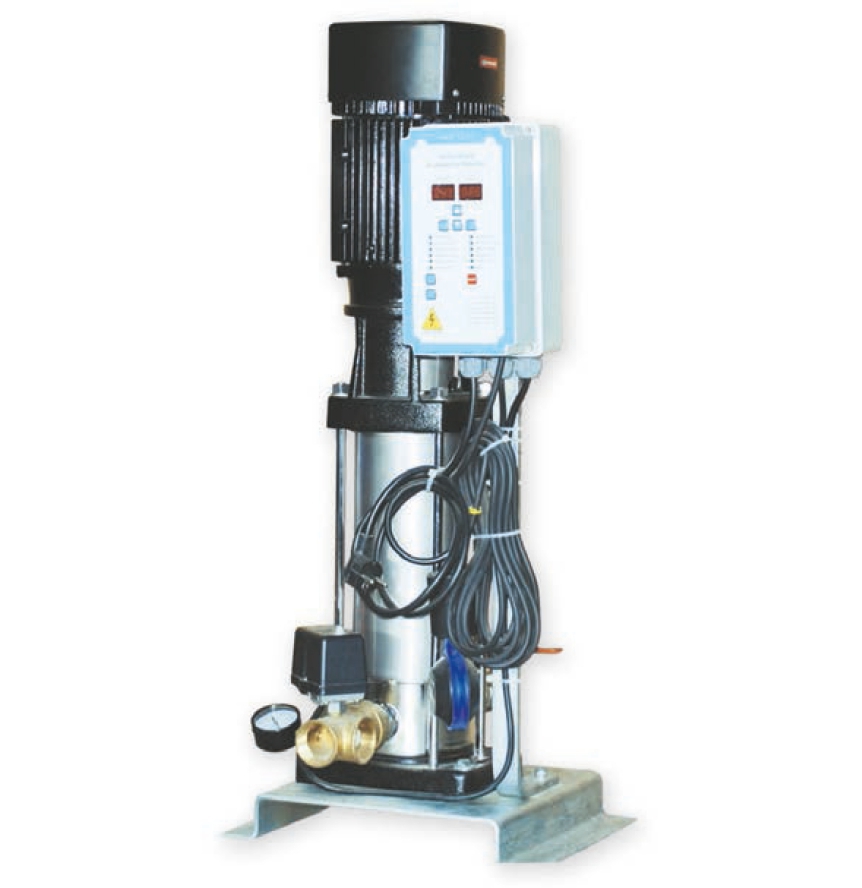 Water Sound 1CVL 3-10 1 HP Komple Paslanmaz Çelik Dik Milli Çok Kademeli İn Line Tek Pompalı Paket Hidrofor