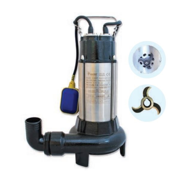 Water Sound V1100DF Bıçaklı Tip Kirli Su Drenaj Pompası